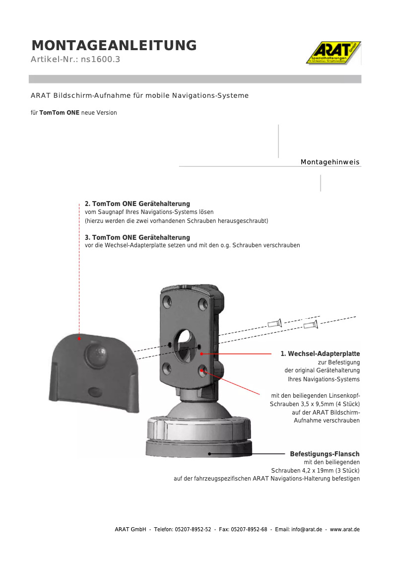 Image de la première page du manuel de l'appareil NS1600.3