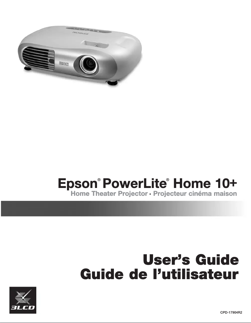 Página 1 del manual Manual de usuario Epson PowerLite Home 10+