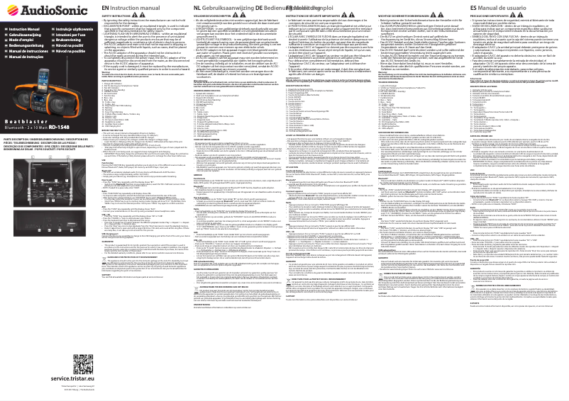 Page 1 de la notice Manuel utilisateur TriStar RD-1548