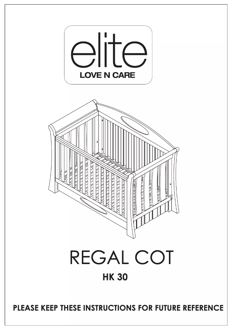 Page 1 de la notice Manuel utilisateur Love N Care Elite Regal