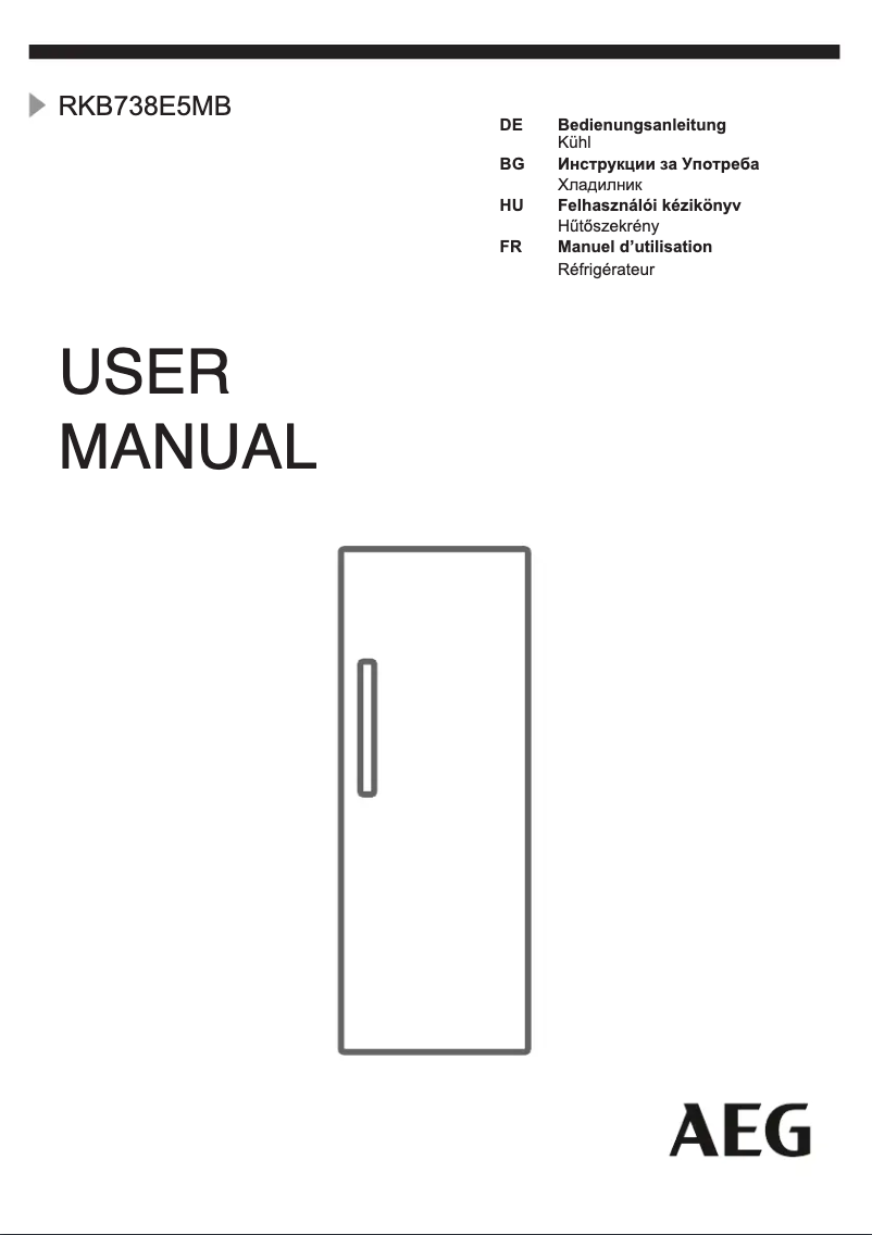 Página 1 del manual Manual de usuario AEG RKB738E5MB