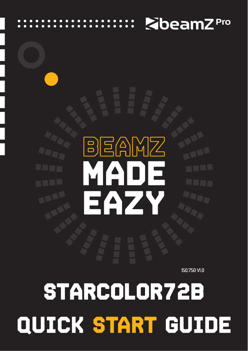 Page n°1 - Guide de démarrage rapide BeamZ StarColor72B