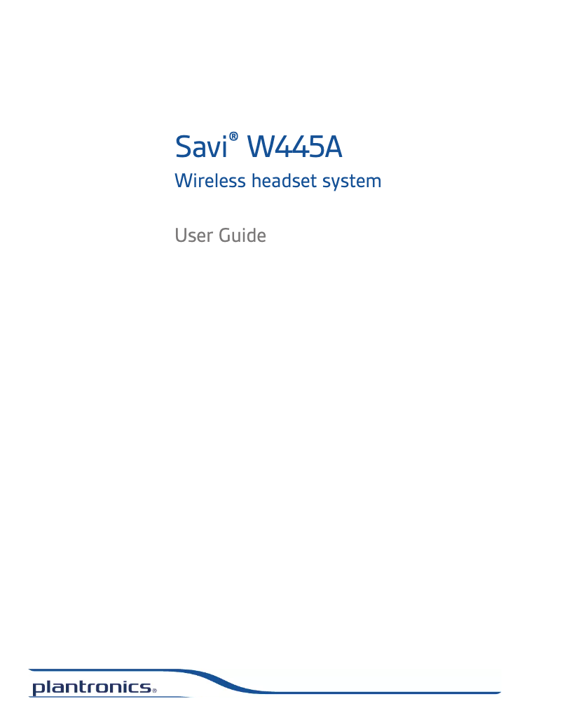 Image de la première page du manuel de l'appareil Sawi W445