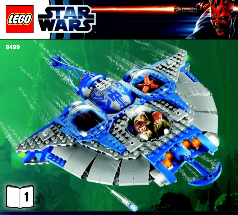 Page 1 de la notice Manuel utilisateur Lego Gungan Sub (TM)