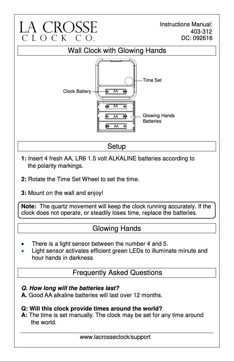 Page 1 de la notice Manuel utilisateur La Crosse Technology 403-312D