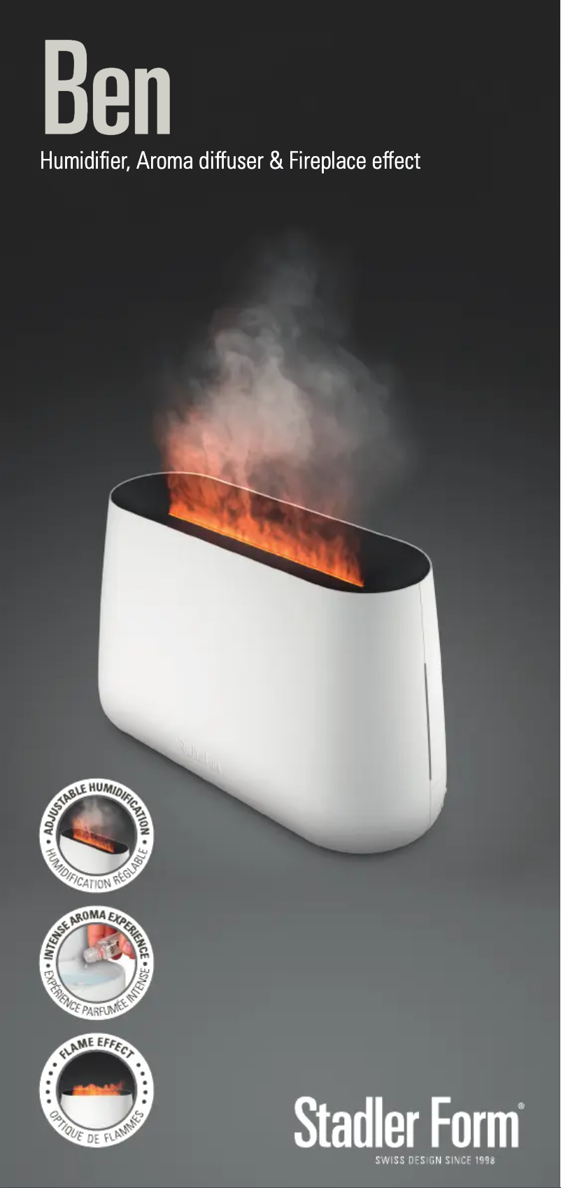 Page 1 de la notice Fiche technique Stadler Form Ben