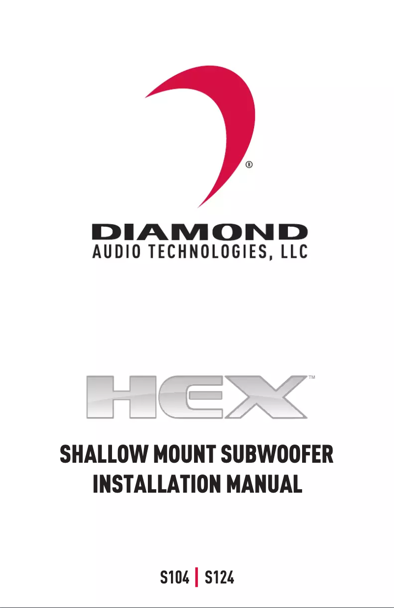 Image de la première page du manuel de l'appareil HEX S124