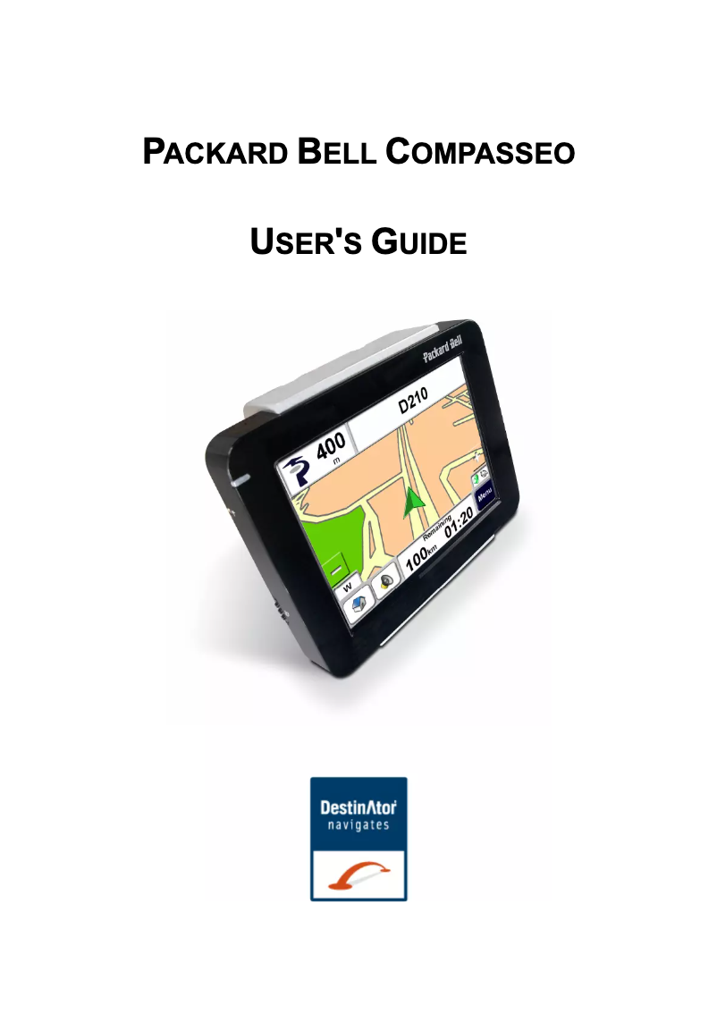 Page n°1 - Manuel utilisateur Packard Bell Compasseo 820