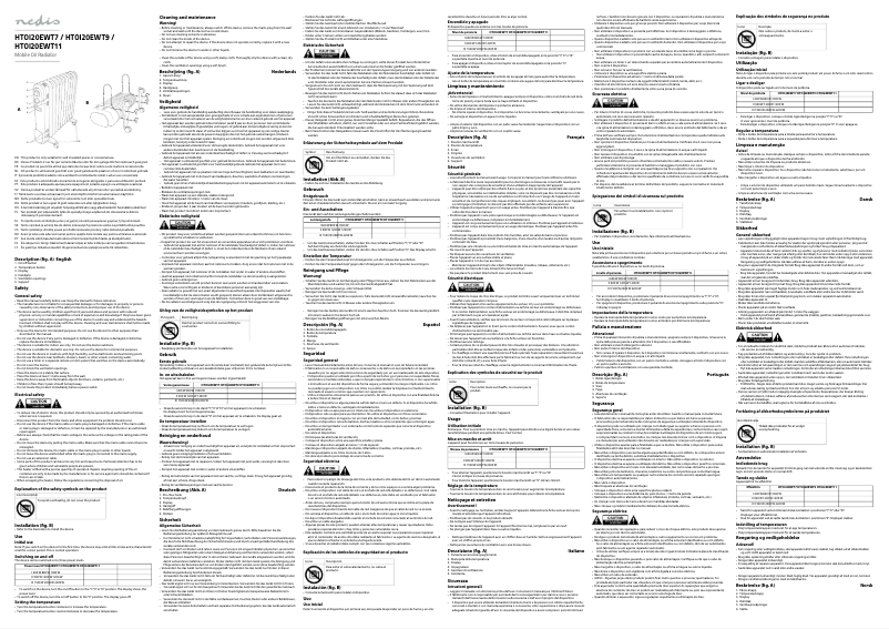 Page 1 de la notice Manuel utilisateur Nedis HTOI20EWT11