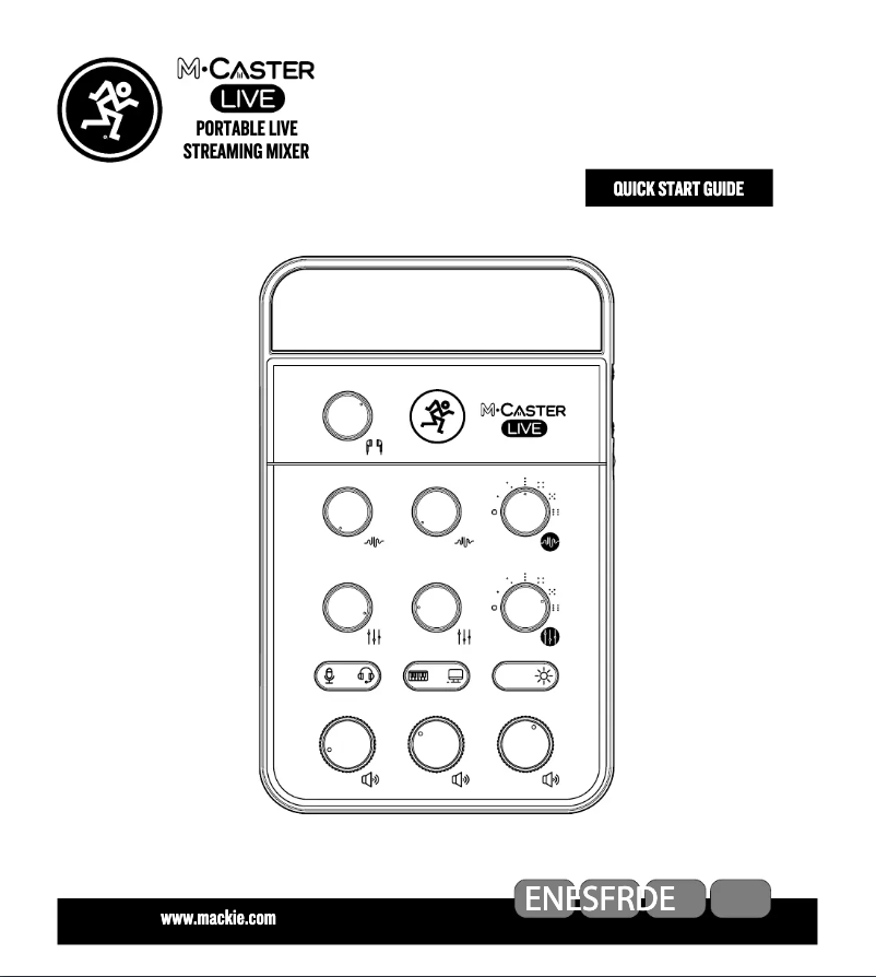 Image de la première page du manuel de l'appareil M-Caster Live