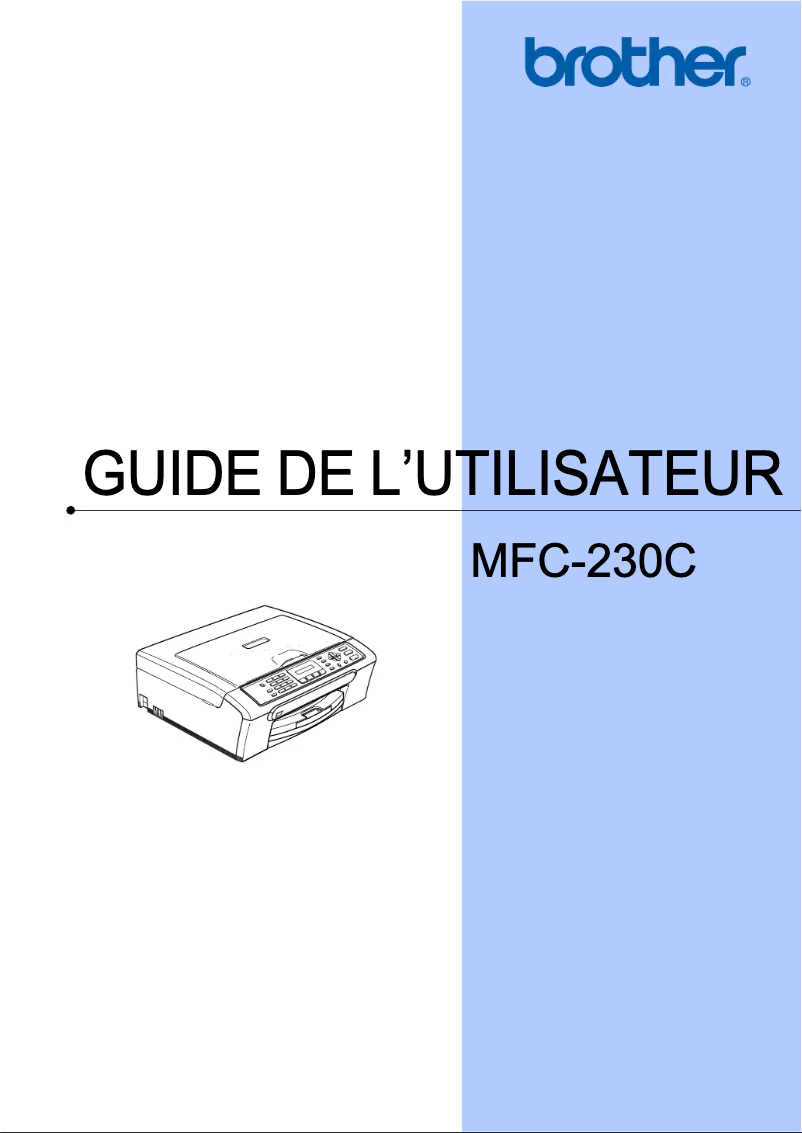 Page 1 de la notice Manuel utilisateur Brother MFC-230C