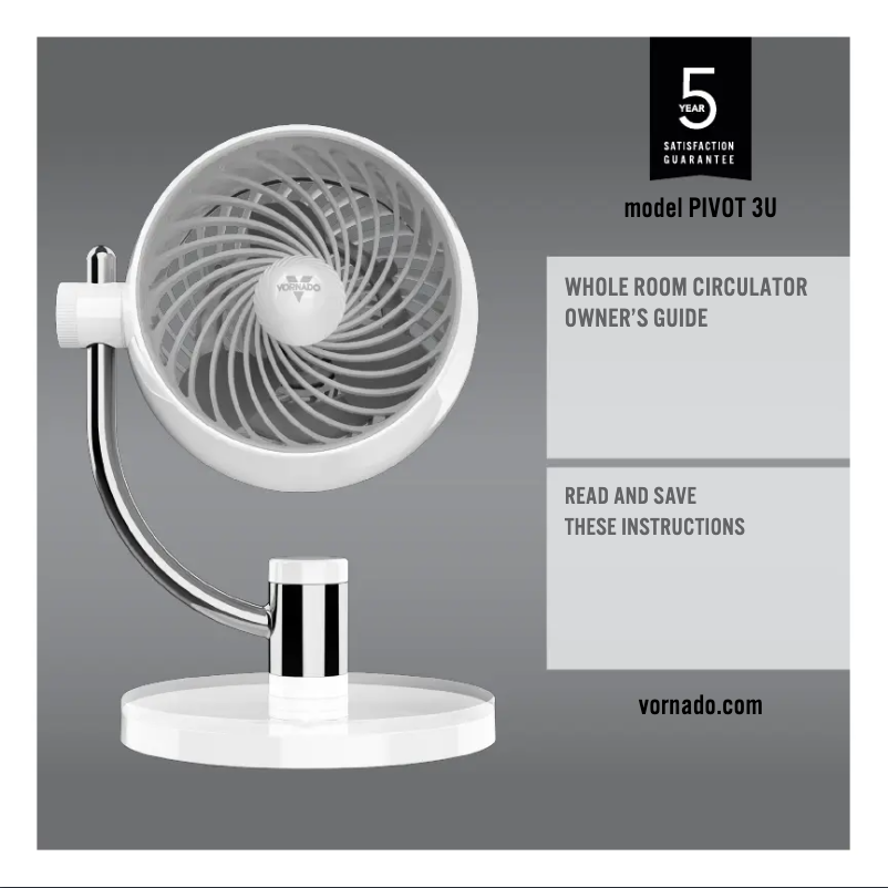 Página 1 del manual Manual de usuario Vornado PIVOT 3U