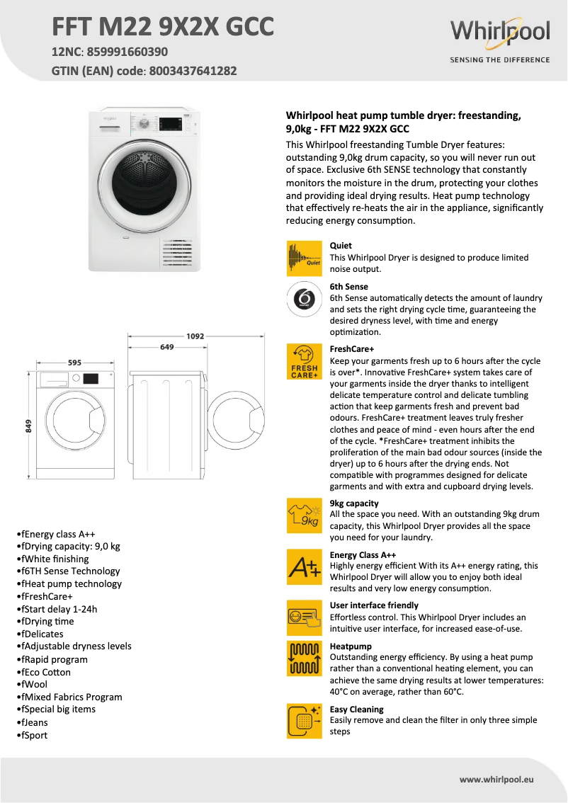 Image de la première page du manuel de l'appareil FFT M22 9X2X