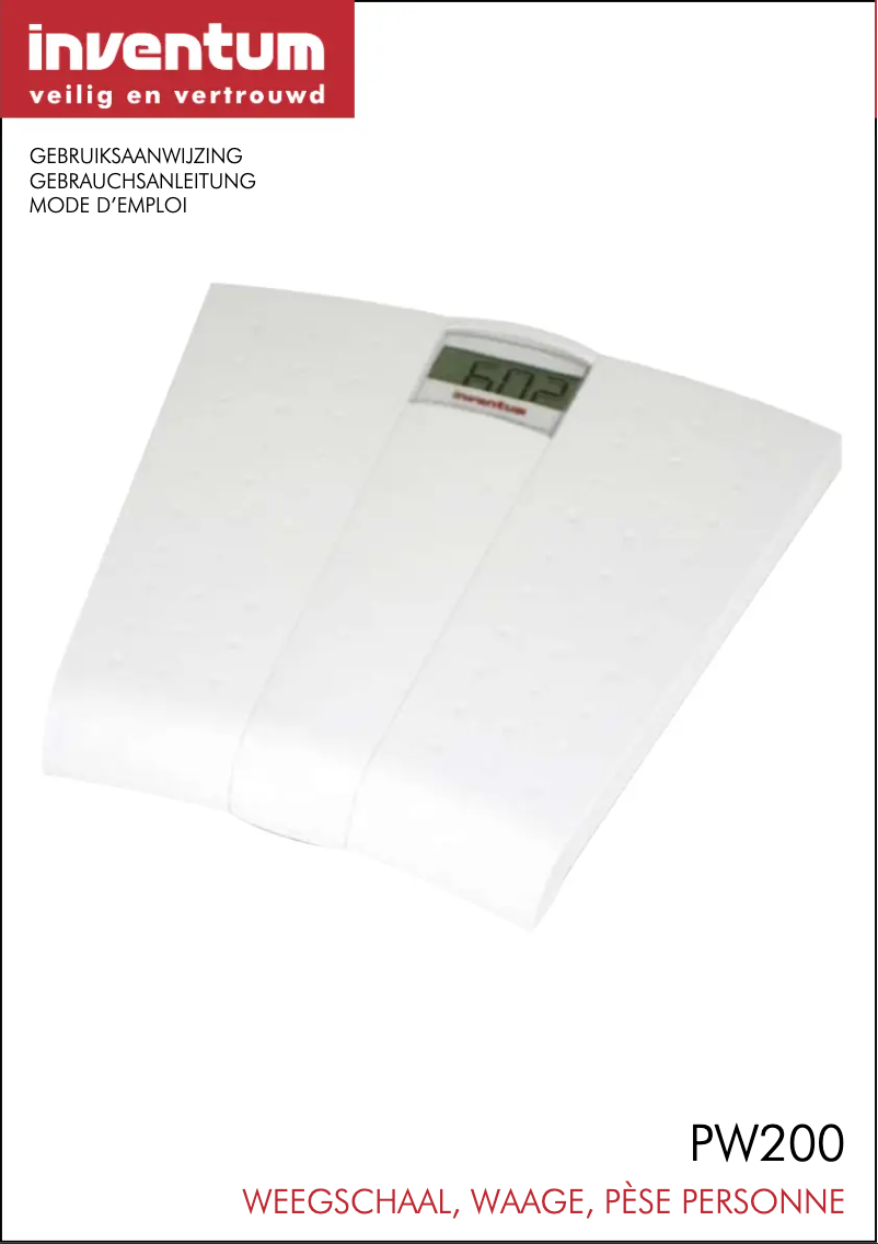 Page 1 de la notice Manuel utilisateur Inventum PW200