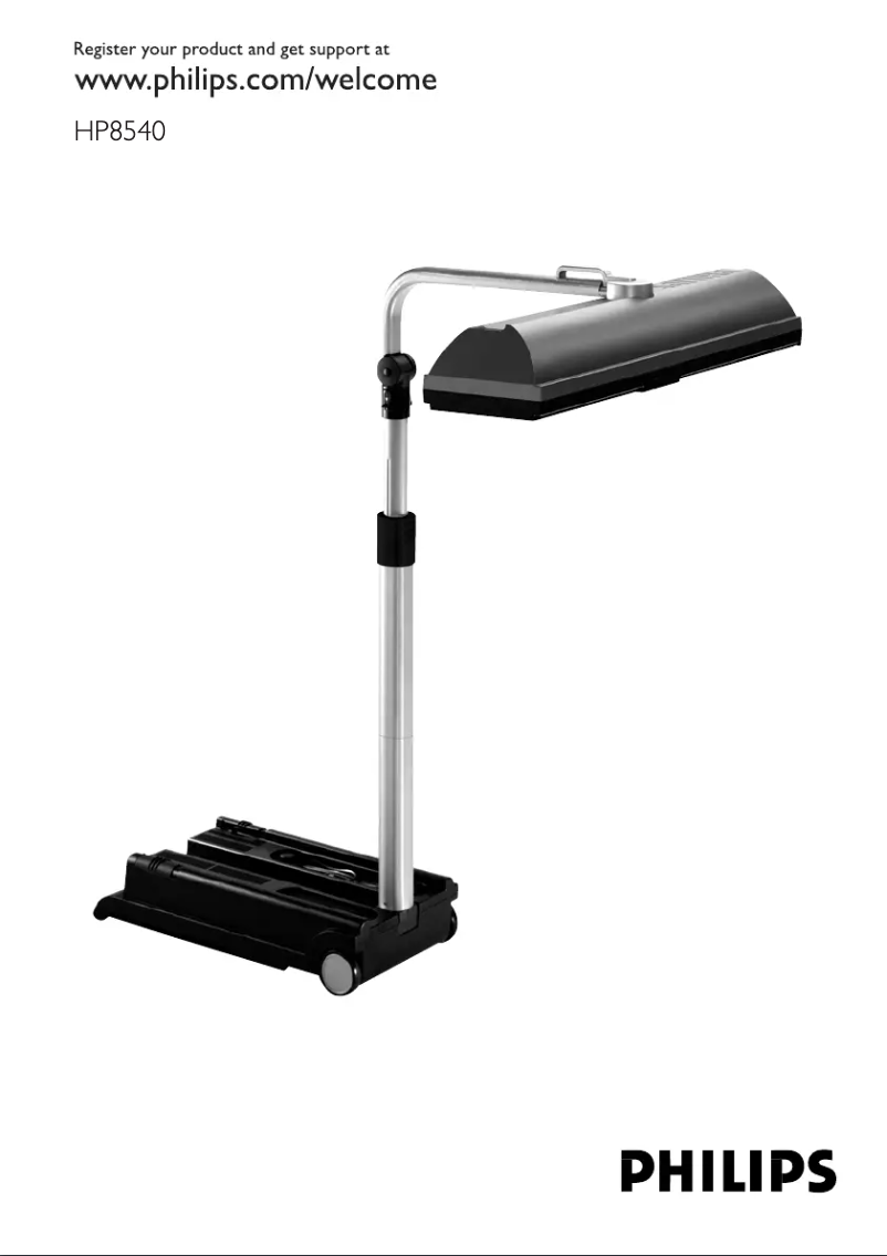 Page 1 de la notice Manuel utilisateur Philips HP 8540