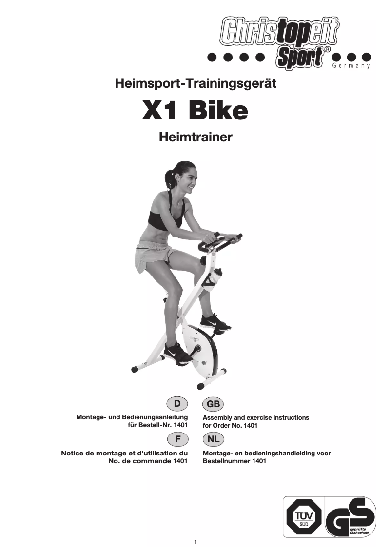 Page n°1 - Manuel utilisateur Christopeit X1