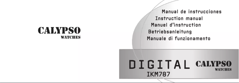 Page 1 de la notice Manuel utilisateur Calypso K5614