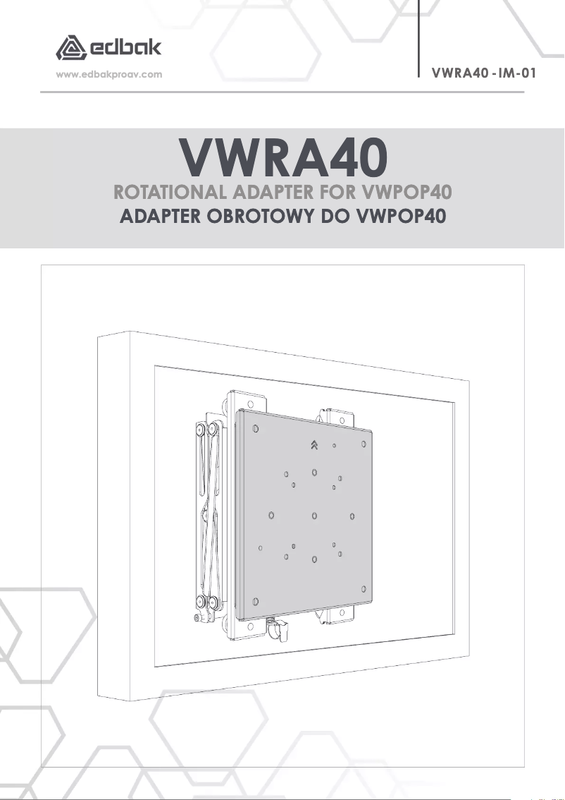 Page n°1 - Manuel utilisateur Edbak VWRA40