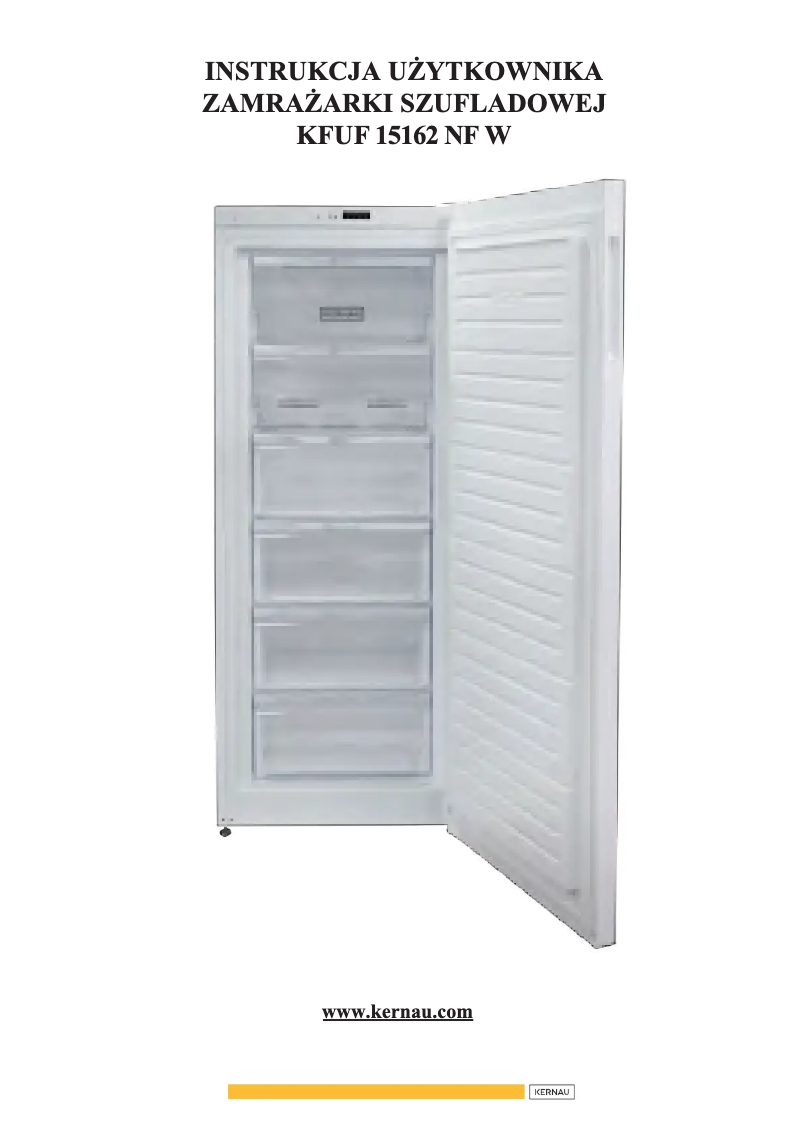 Page 1 de la notice Manuel utilisateur Kernau KFUF 15162 NF W