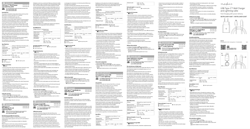 Page 1 de la notice Manuel utilisateur Nedis WCPDL20W112WT