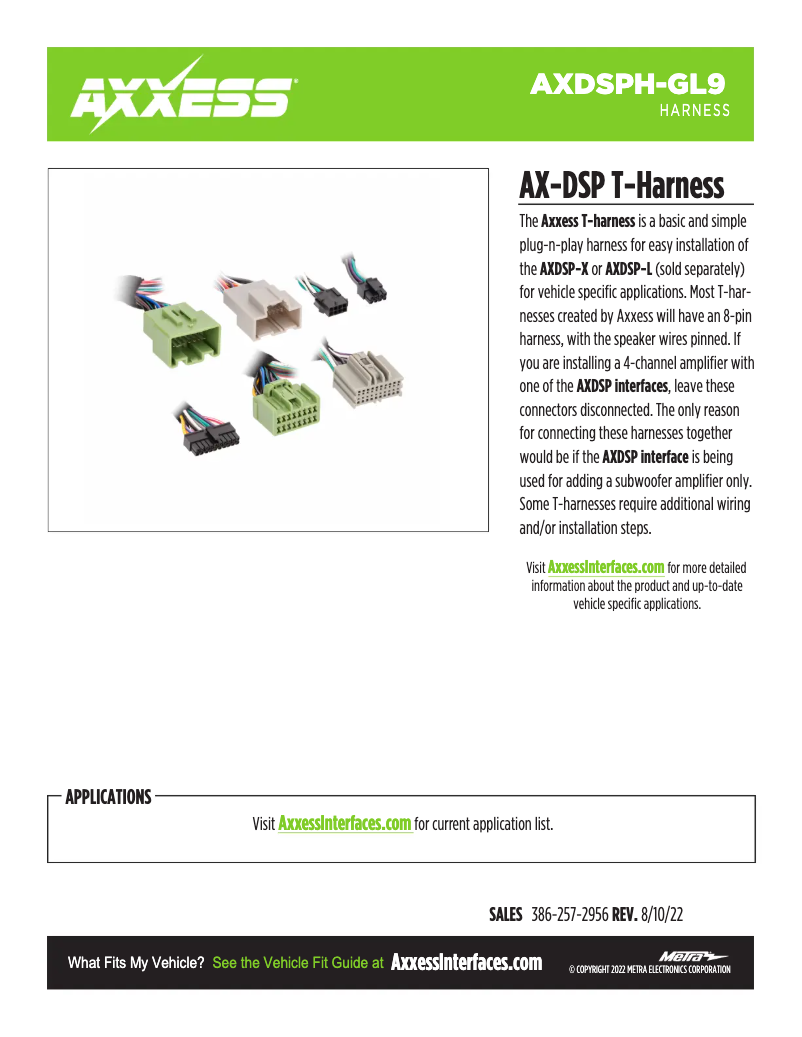 Image de la première page du manuel de l'appareil AXDSPH-GL9