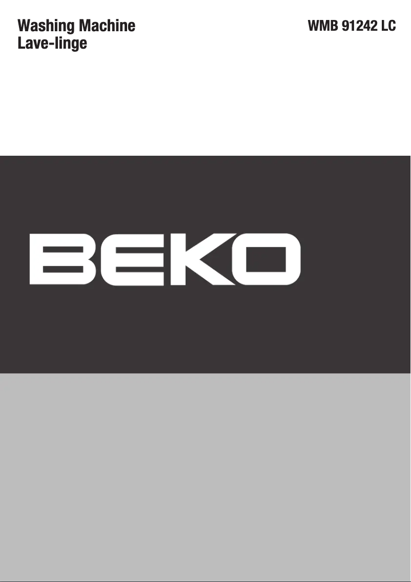 Page 1 de la notice Manuel utilisateur Beko WMB 91242 LC