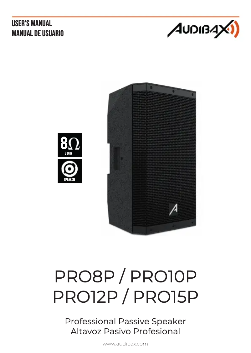 Página 1 del manual Manual de usuario Audibax PRO8P G2