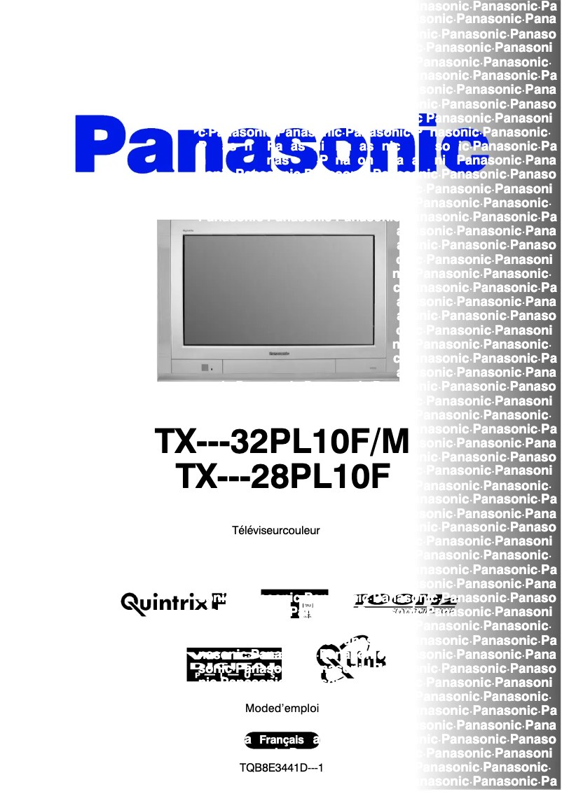 Imagen de la primera página del manual del dispositivo TX-32PL10FM