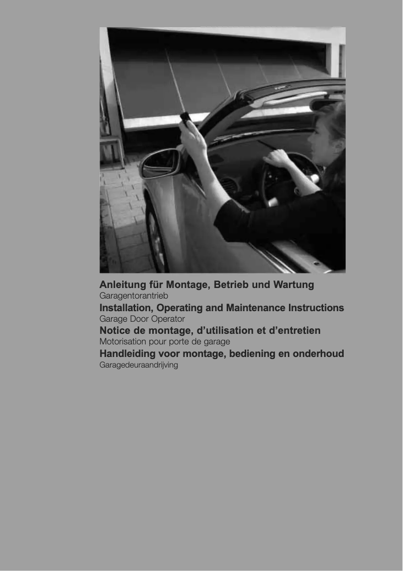 Page n°1 - Manuel utilisateur Berner GA201