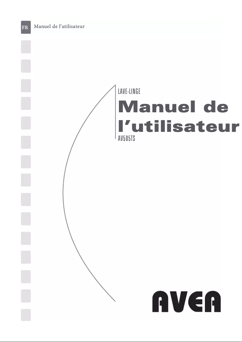 Page 1 de la notice Manuel utilisateur AVEA AV505TS