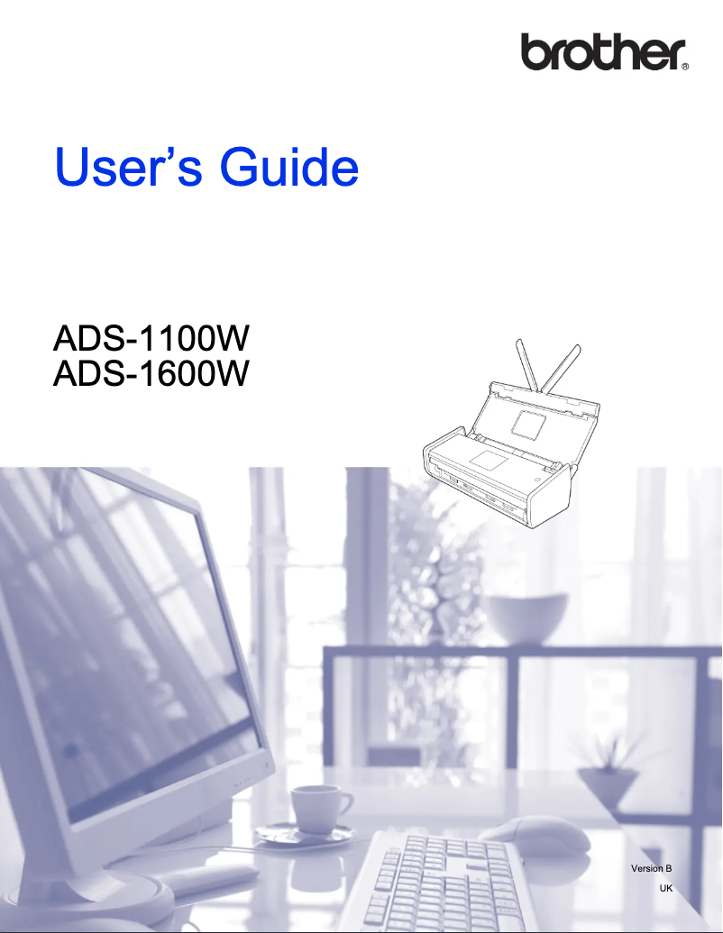 Page n°1 - Manuel utilisateur Brother ADS-1600W