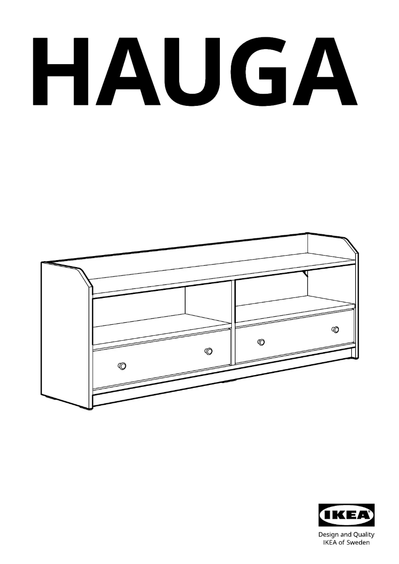 Page 1 de la notice Manuel utilisateur Ikea HAUGA 305.657.85