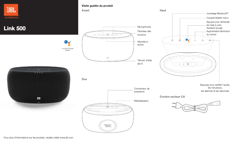 Image de la première page du manuel de l'appareil Link 500