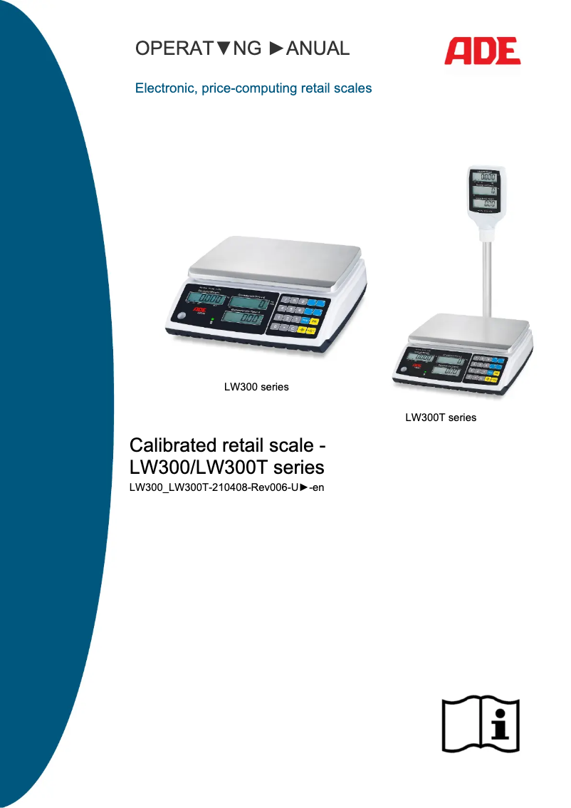 Image de la première page du manuel de l'appareil LW300