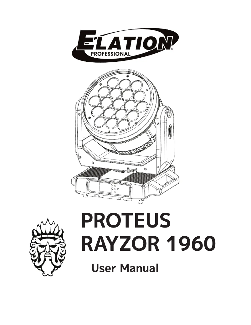 Página 1 del manual Manual de usuario Elation Rayzor 1960