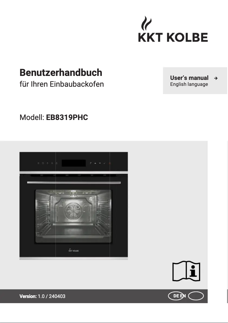 Page 1 de la notice Manuel utilisateur KKT Kolbe EB8319PHC