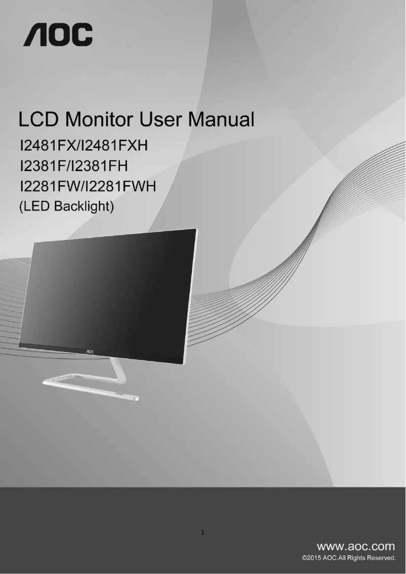Page n°1 - Manuel utilisateur AOC I2481FXH