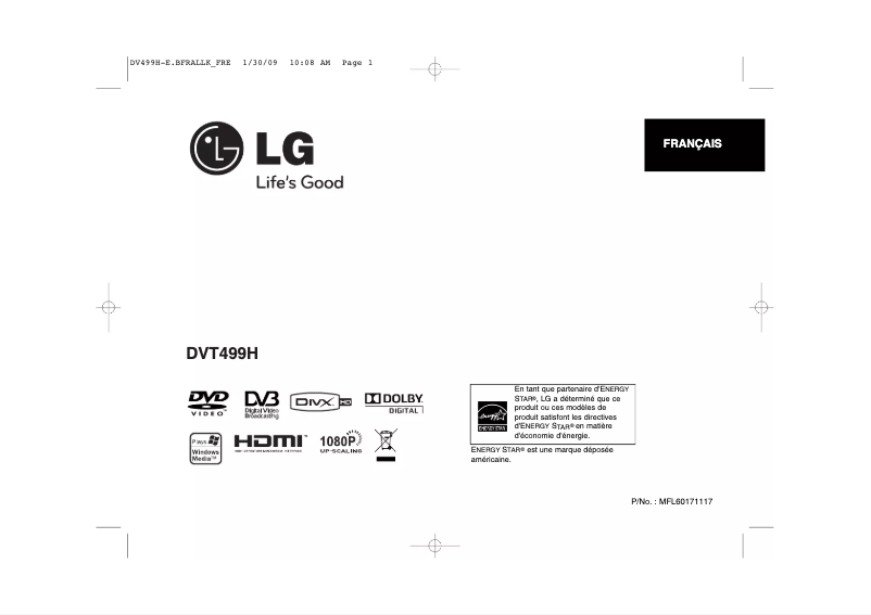 Página 1 del manual Manual de usuario LG DVT499H