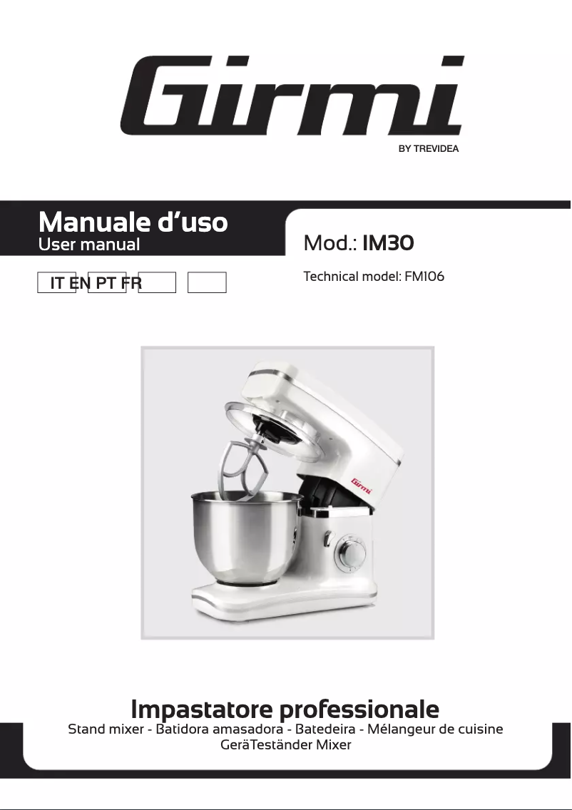 Image de la première page du manuel de l'appareil IM30