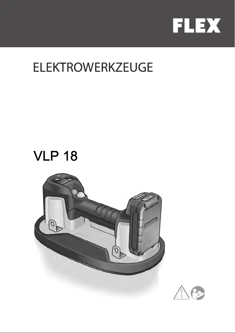 Page 1 de la notice Manuel utilisateur Flex VLP 18