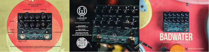 Page n°1 - Manuel utilisateur Walrus Audio Badwater