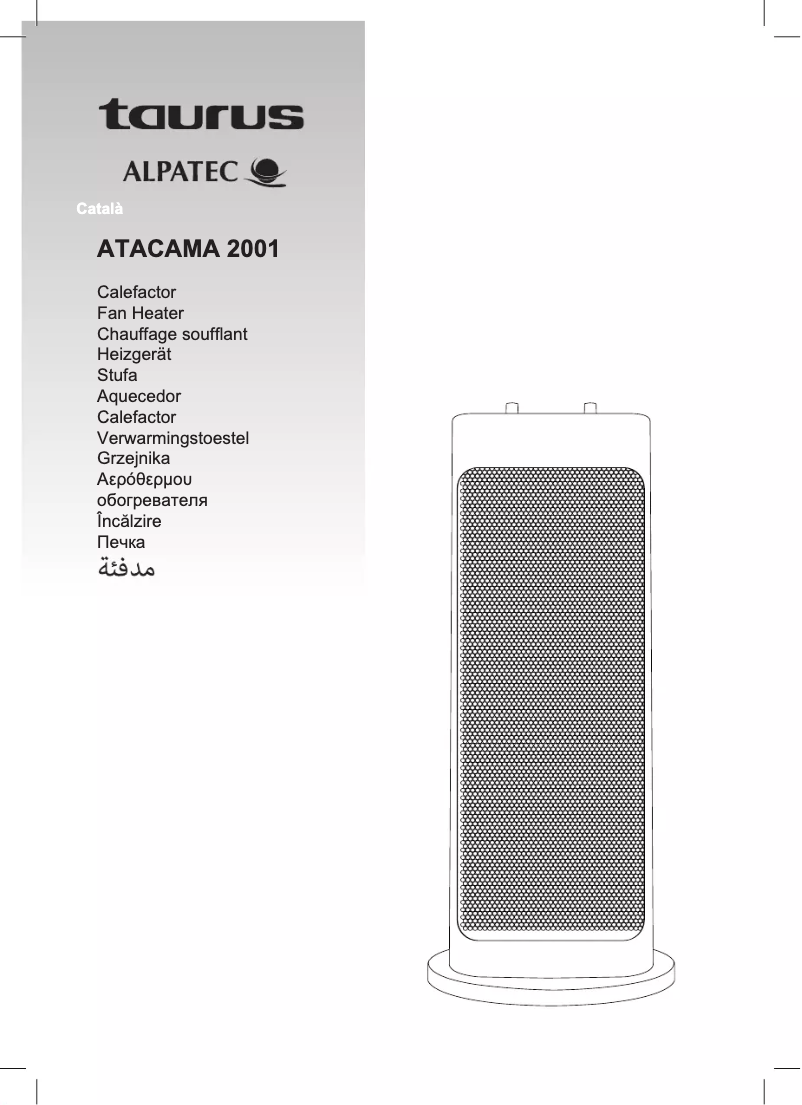 Image de la première page du manuel de l'appareil ATACAMA 2001