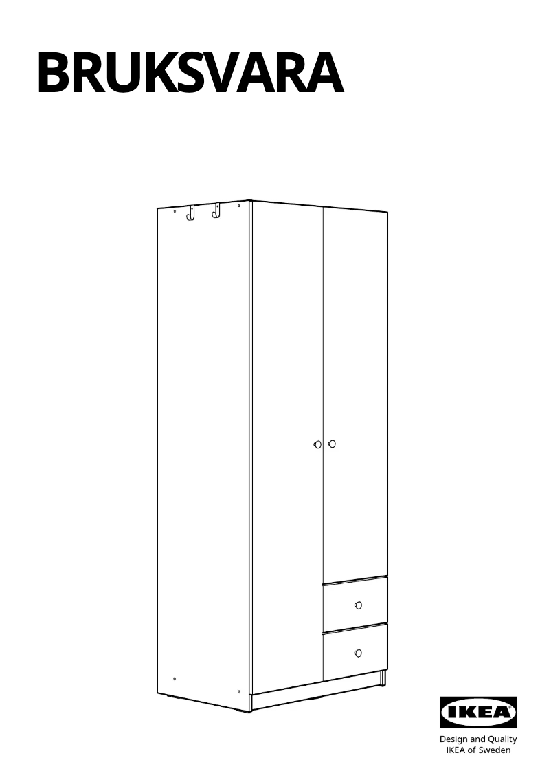Página 1 del manual Manual de usuario Ikea BRUKSVARA 905.560.47