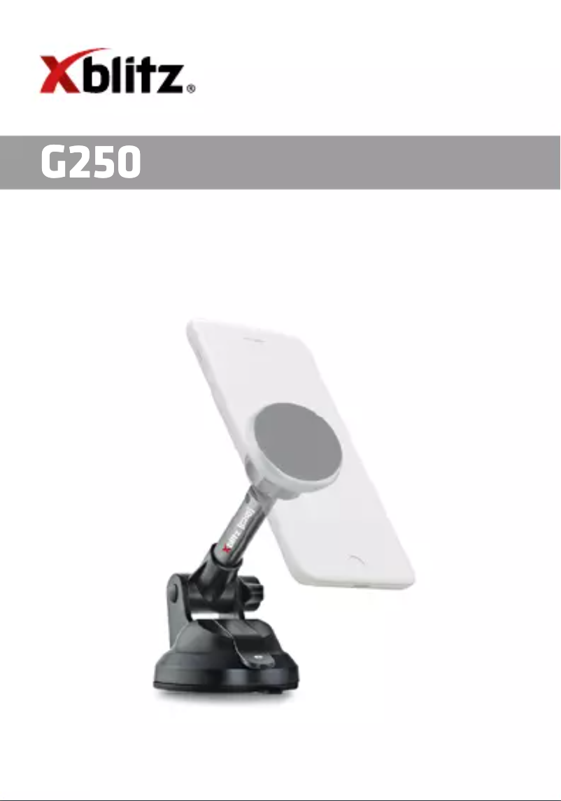 Page n°1 - Manuel utilisateur Xblitz G250