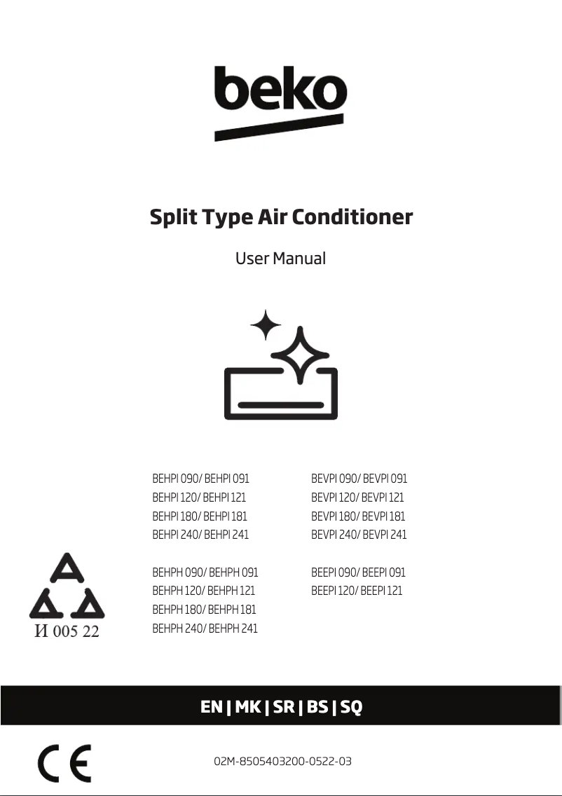 Image de la première page du manuel de l'appareil BEVPI 180