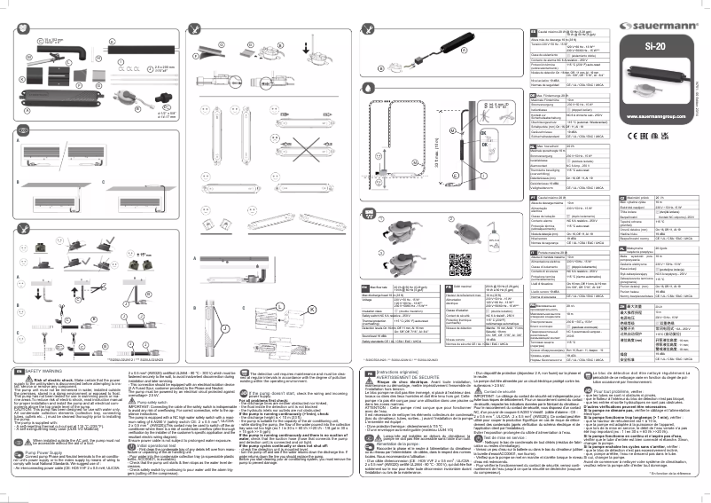Page n°1 - Manuel utilisateur Sauermann SI-20