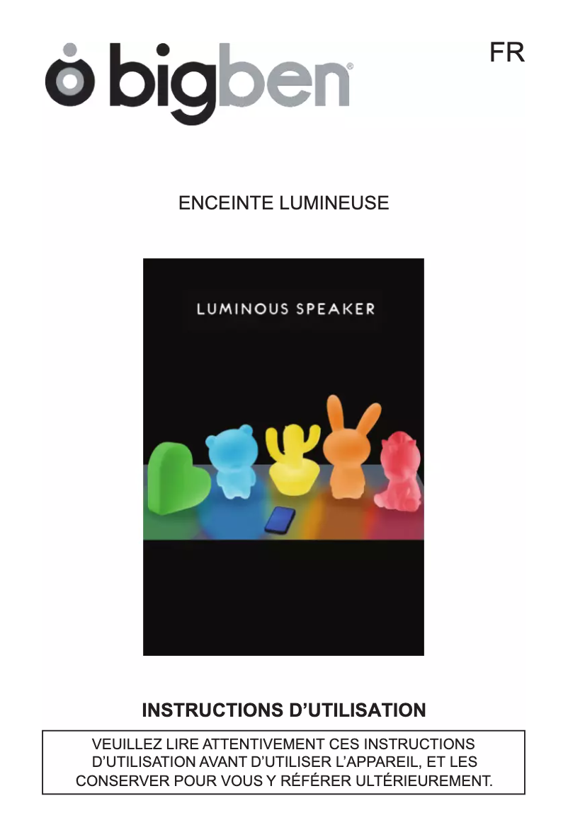 Page n°1 - Manuel utilisateur Bigben Interactive BTLSCAT