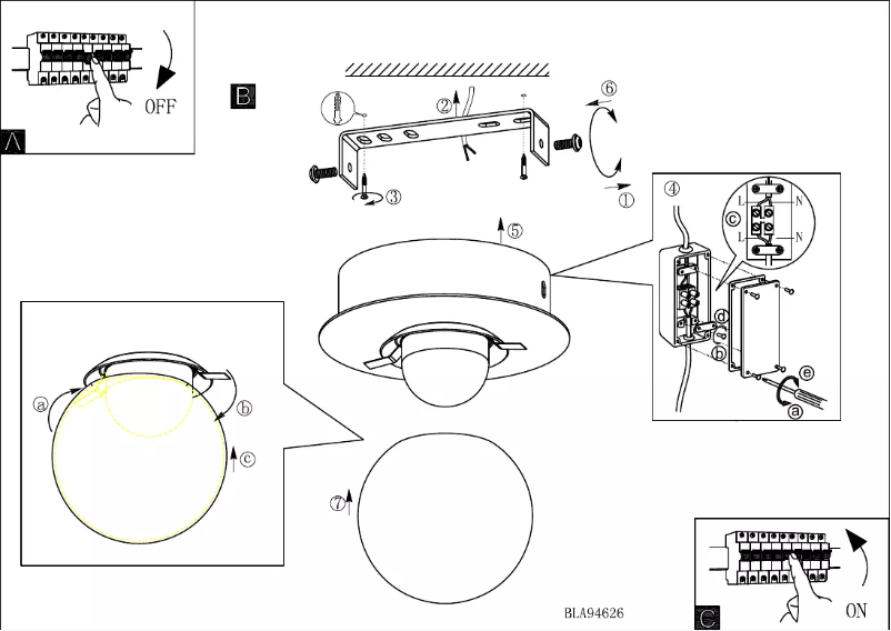 Page n°1 - Manuel utilisateur Eglo Mosiano