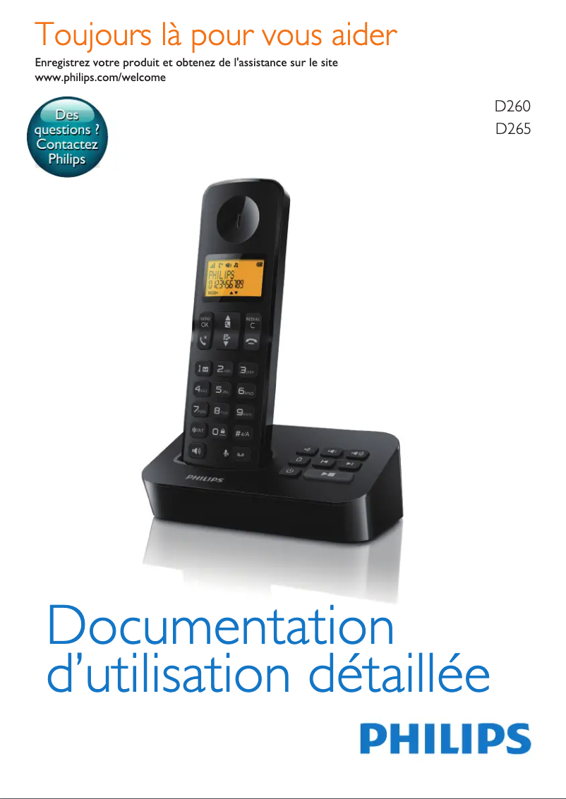 Page n°1 - Mode d'emploi Philips BeNear CD1861B