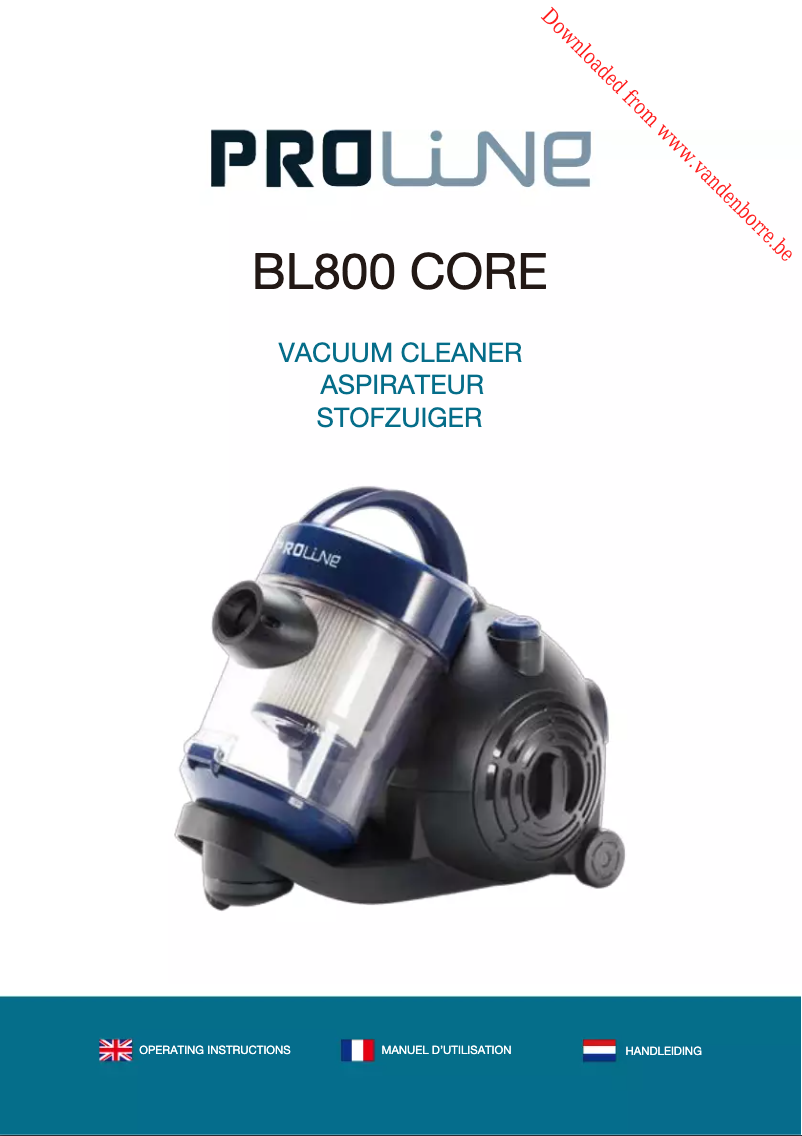 Página 1 del manual Manual de usuario Proline BL800